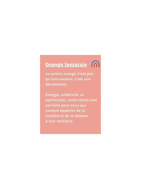 Tee-Shirt Manches Courtes pour Homme Orange Chiné - La Gentle Factory