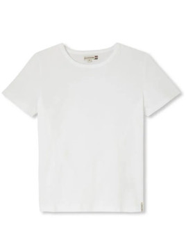 tee-shirt femme manches courtes col rond blanc
