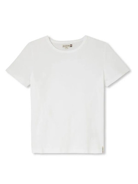 tee-shirt femme manches courtes col rond blanc