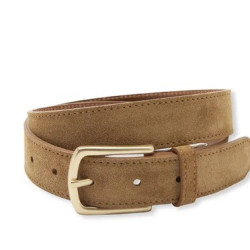 ceinture en croute de cuir brun