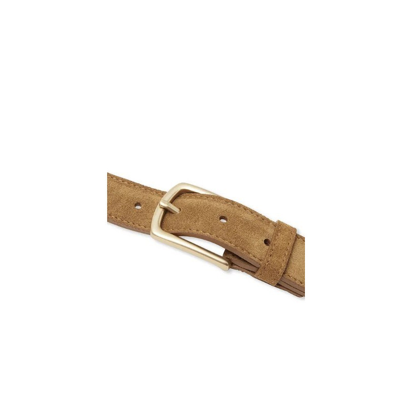 ceinture en croute de cuir brun