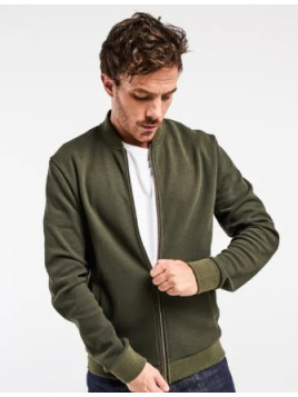 veste zippé pour homme kaki