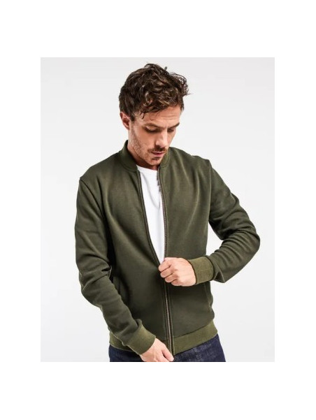 veste zippé pour homme kaki