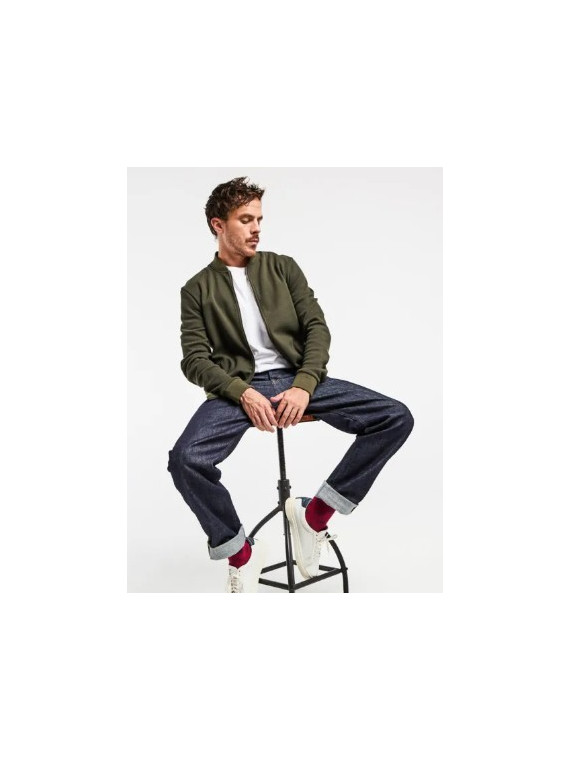 veste zippé pour homme kaki