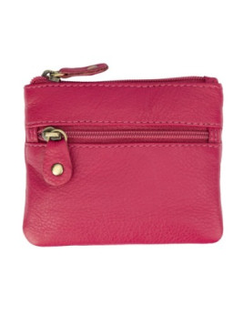 porte-monnaie en cuir rose