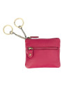 porte-monnaie en cuir rose