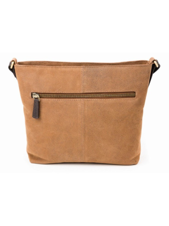 sac bandoulière en cuir marron