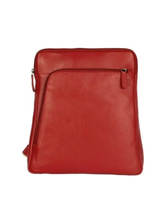 sac à dos en cuir rouge