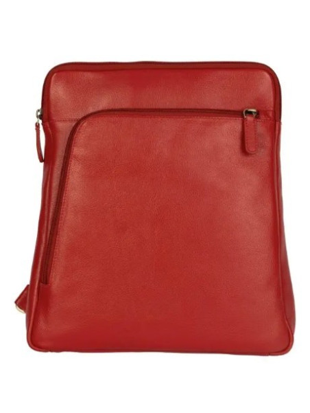 sac à dos en cuir rouge
