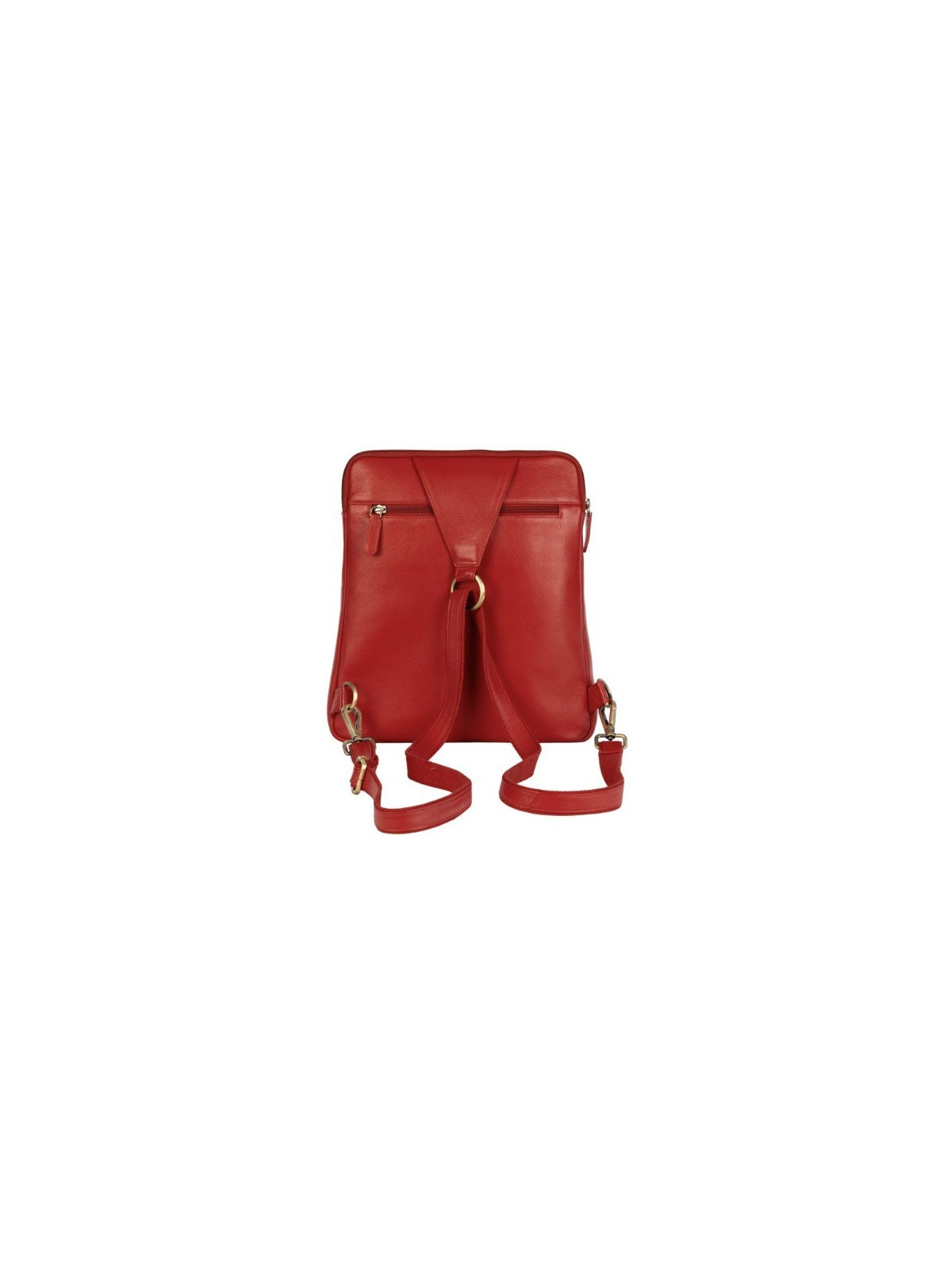 sac à dos en cuir rouge