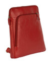 sac à dos en cuir rouge