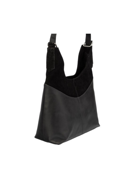 Grand Sac en Cuir Suédine Marron Commerce Equitable - El Puente