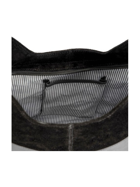 Grand Sac en Cuir Suédine Marron Commerce Equitable - El Puente