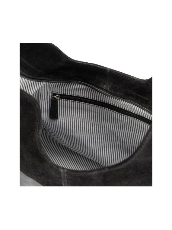 Grand Sac en Cuir Suédine Marron Commerce Equitable - El Puente