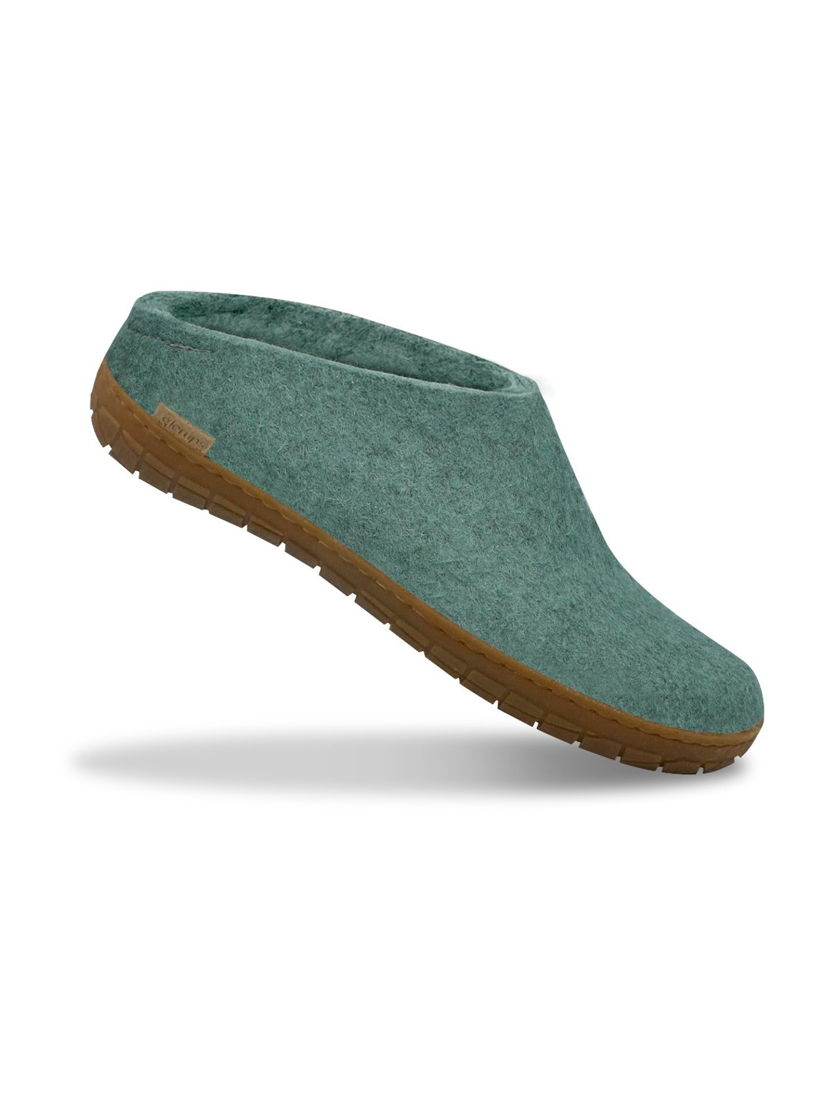 Chaussons adultes en pure laine couleur bleu Mer - Glerups