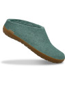 Chaussons adultes en pure laine couleur bleu Mer - Glerups