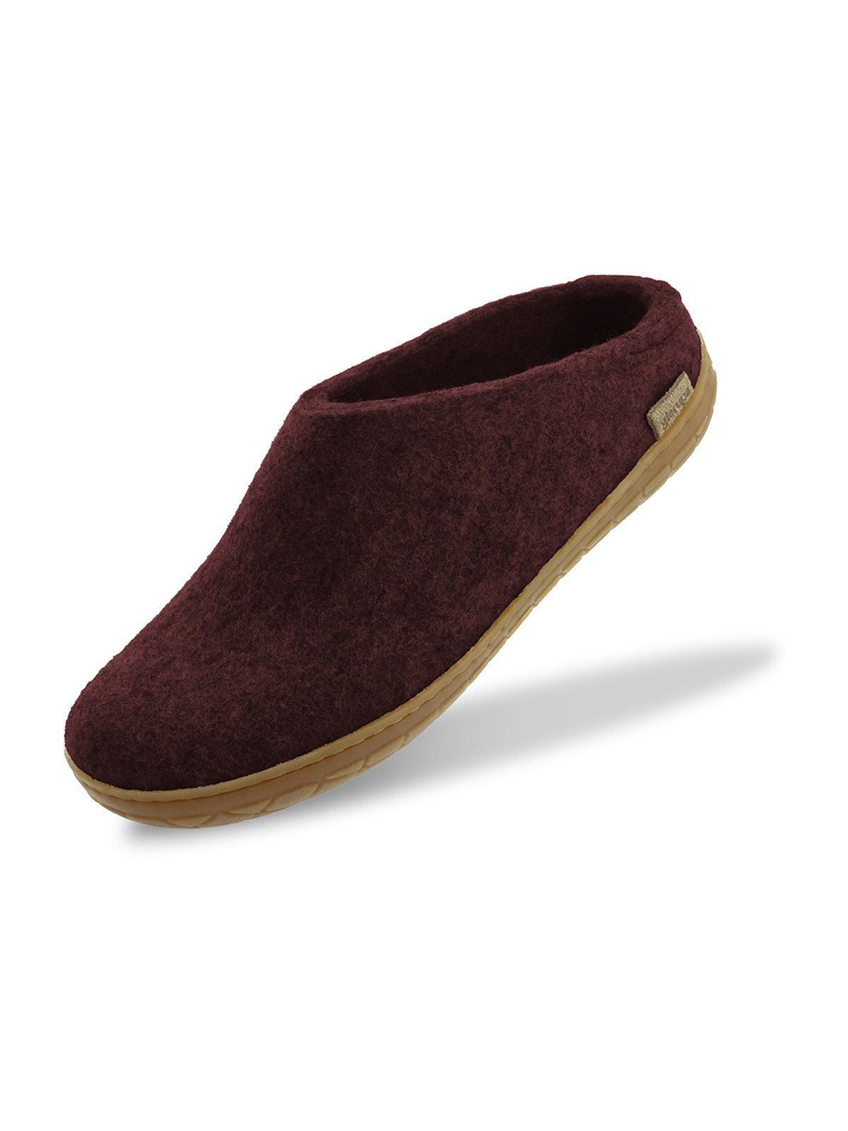 Chaussons pour Adultes en Laine Couleur Bordeaux - Glerups