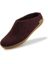 Chaussons pour Adultes en Laine Couleur Bordeaux - Glerups