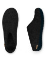 Chaussons pour Adultes en Pure Laine Gris Charbon - Glerups