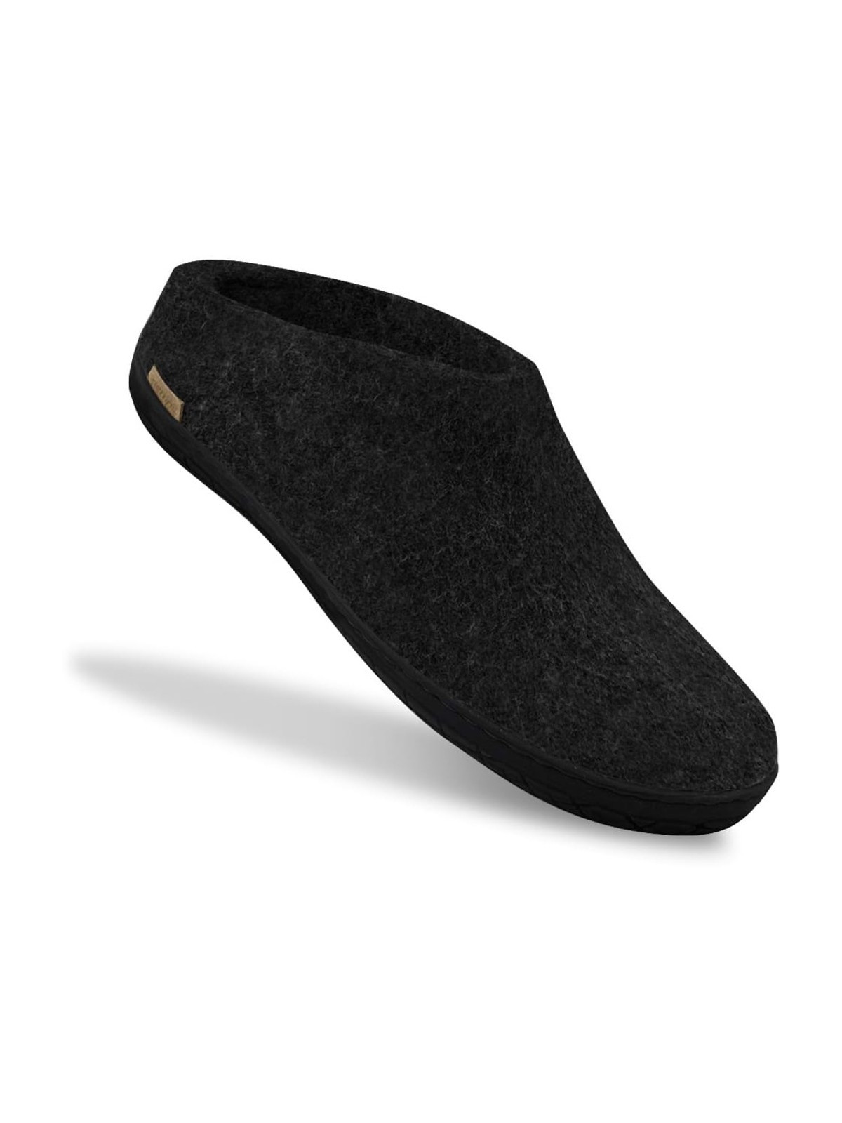 Chaussons pour Adultes en Pure Laine Gris Charbon - Glerups