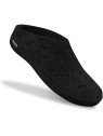 Chaussons pour Adultes en Pure Laine Gris Charbon - Glerups