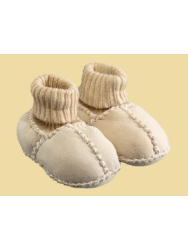 bottines bébé peau d'agneau