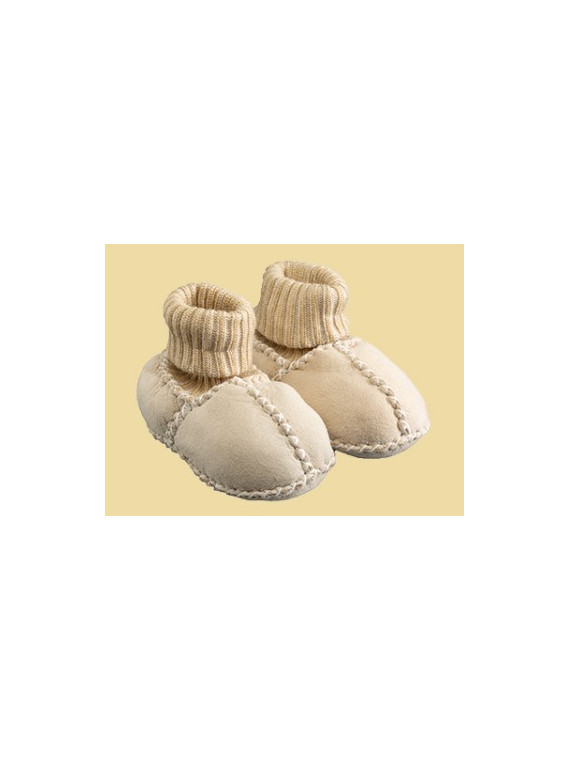 bottines bébé peau d'agneau