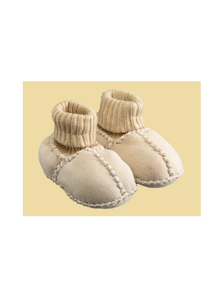 bottines bébé peau d'agneau