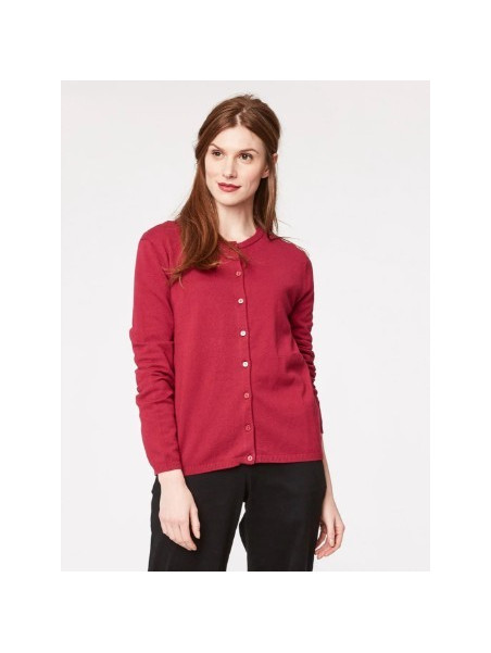 Gilet fin manches Longues en Coton BIO et Laine  - Thought