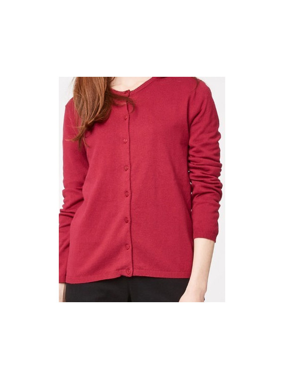 Gilet fin manches Longues en Coton BIO et Laine  - Thought