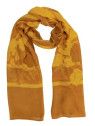 longue écharpe tons jaunes orangés
