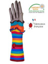 mitaines rayures multicolores