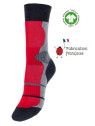 chaussettes techniques gris rouge et noir