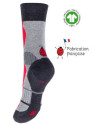 chaussettes techniques gris rouge et noir