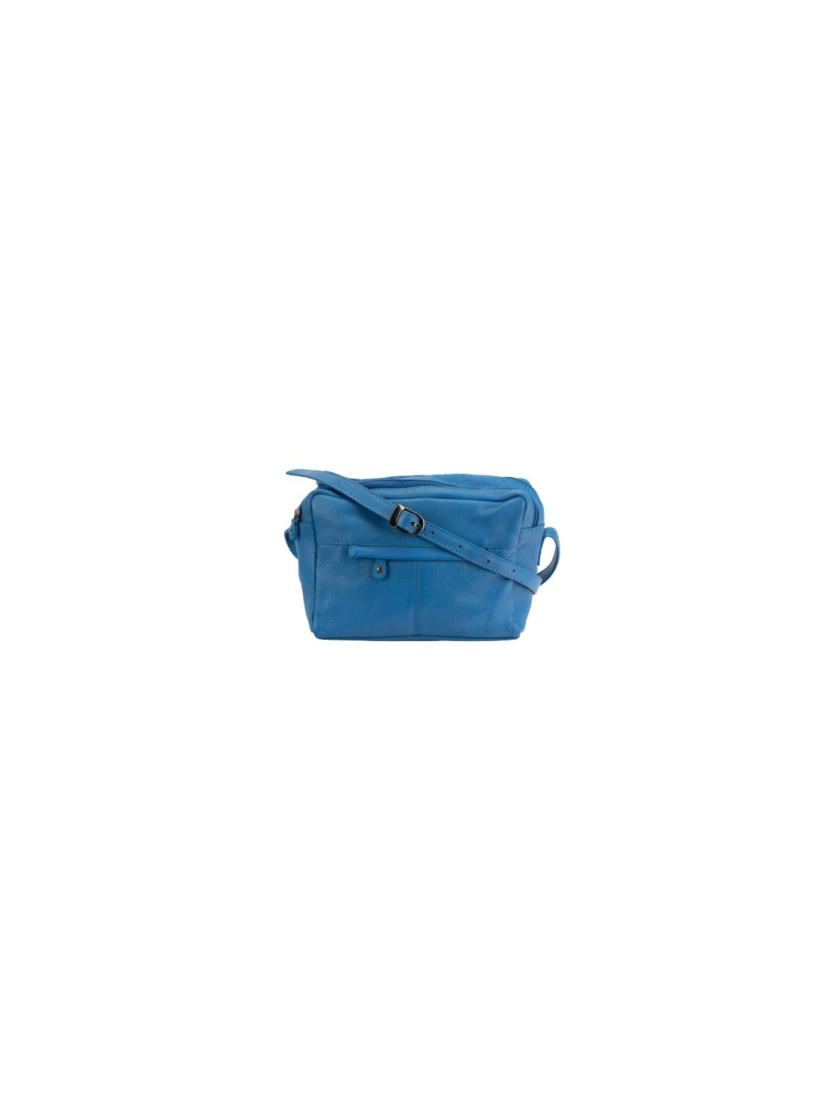 Grand Sac en Cuir de Buffle Bleu - Commerce Equitable - El Puente
