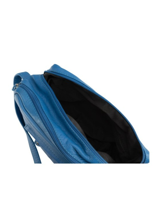 petit sac à main en cuir bleu vif