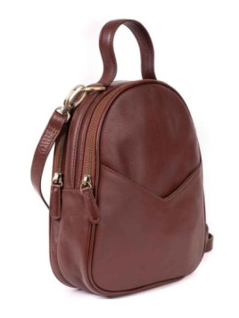 Sac à Dos en Cuir de Buffle Brun- Commerce Equitable - El Puente