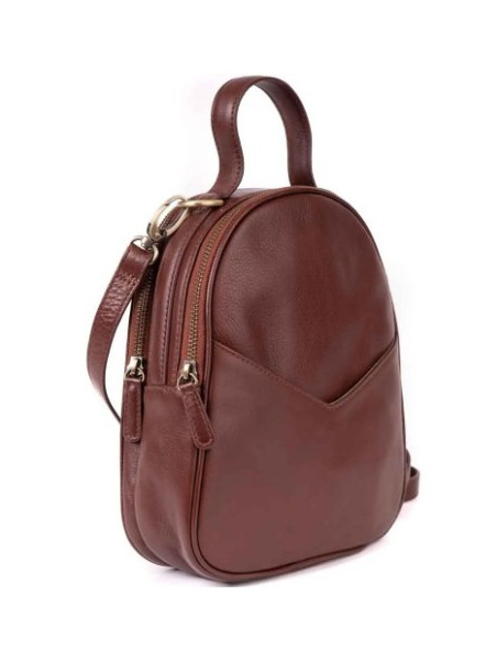 Sac à Dos en Cuir de Buffle Brun- Commerce Equitable - El Puente