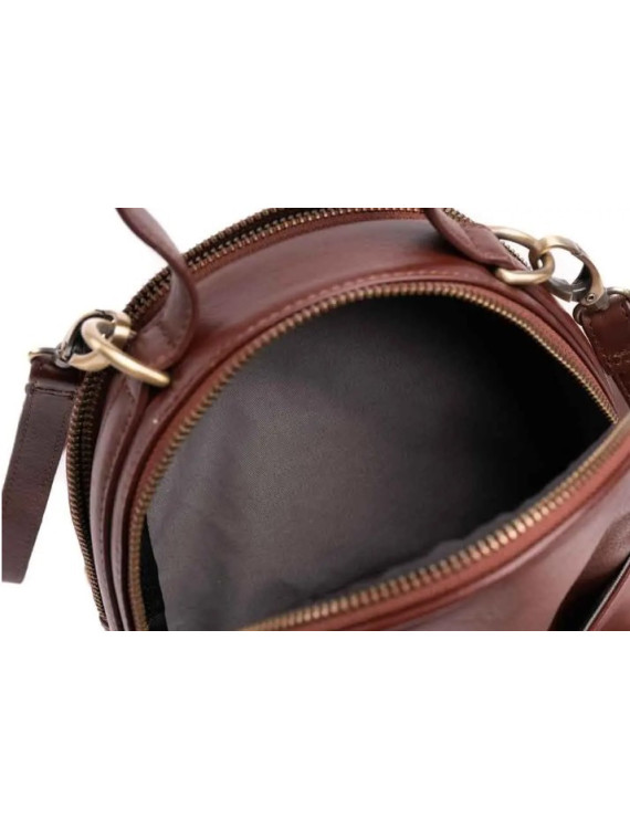 Sac à Dos en Cuir de Buffle Brun- Commerce Equitable - El Puente