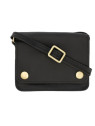 mini pochette forma cartable noire