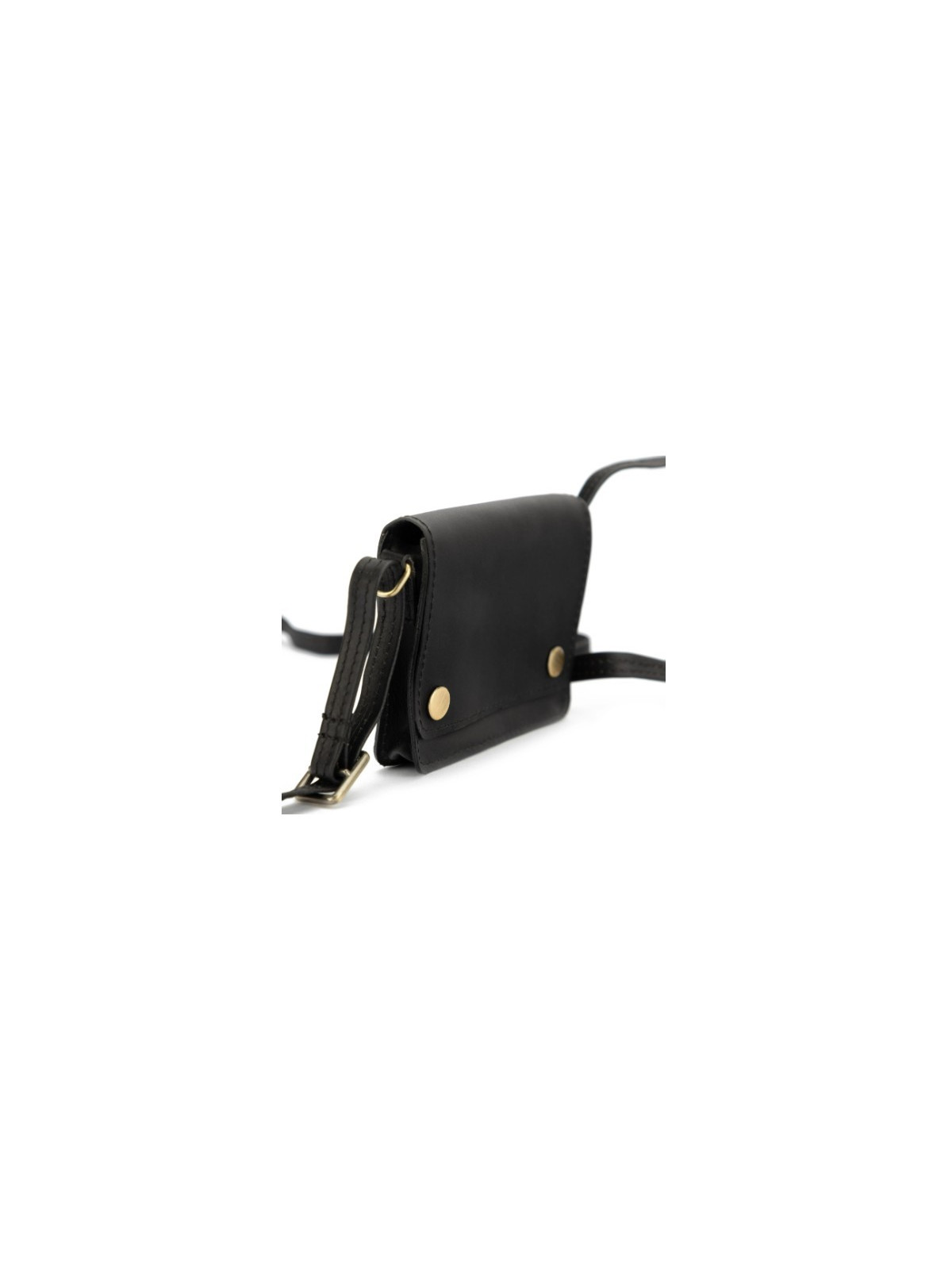 mini pochette forma cartable noire