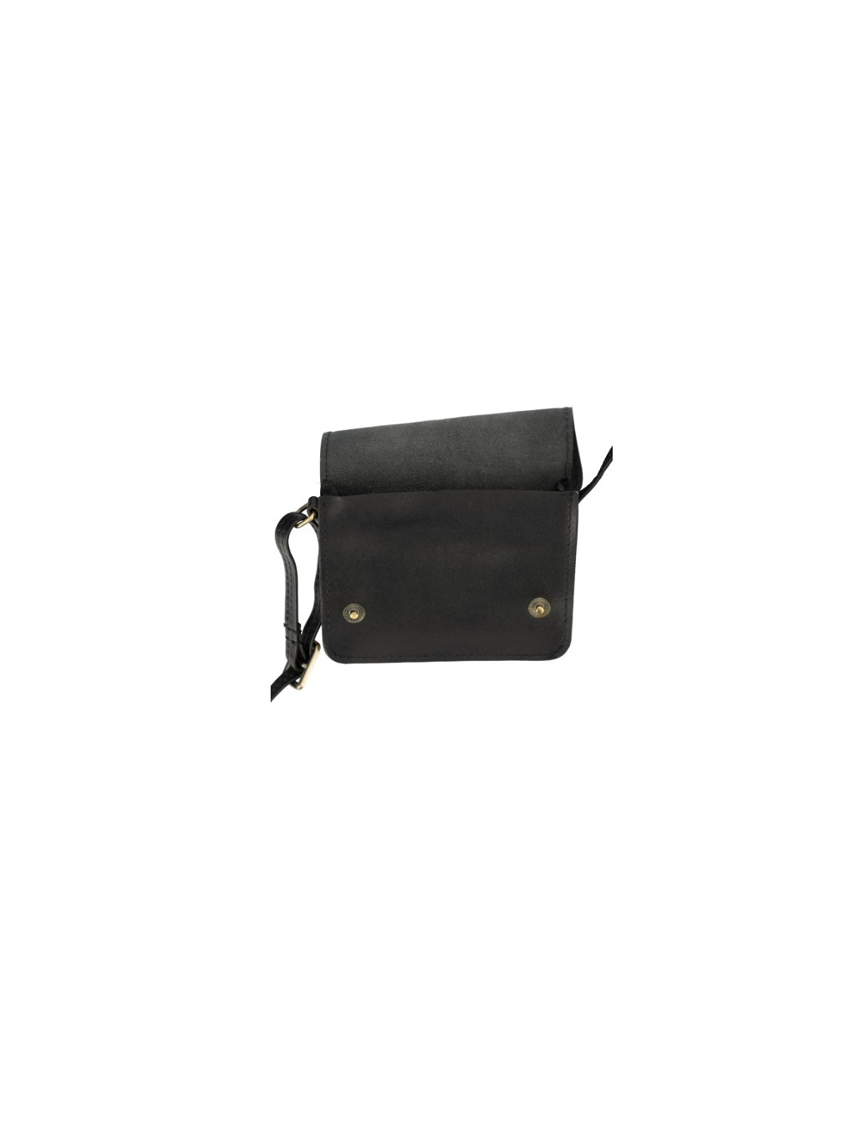 mini pochette forma cartable noire
