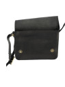 mini pochette forma cartable noire