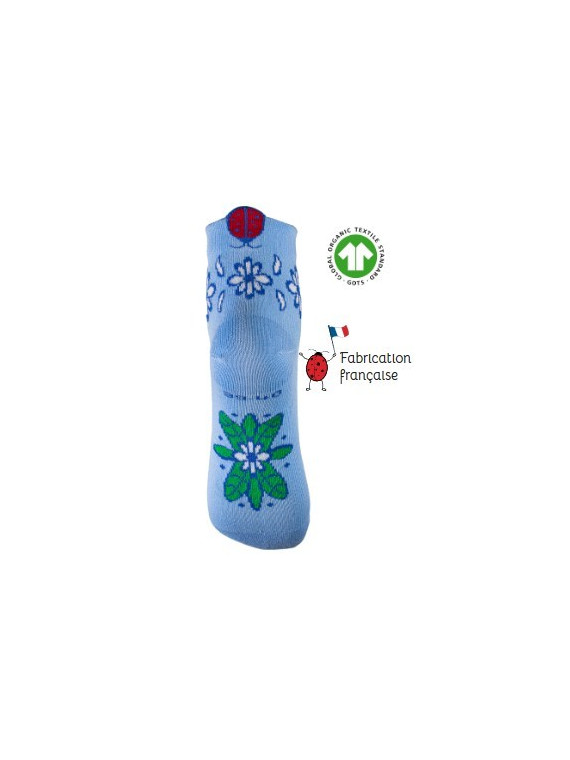 Chaussettes Françaises "Inspiration Champêtre" en coton bio - Coccinelle...