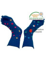 chaussettes à doigts marine à poix