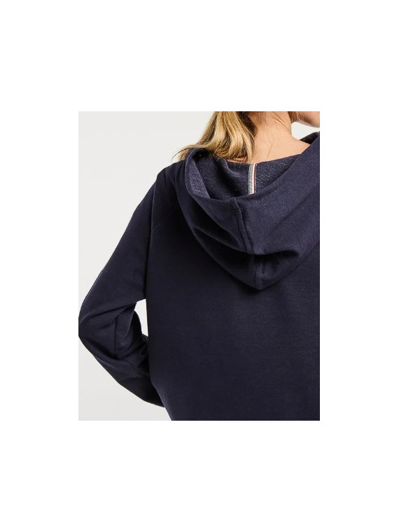 sweat à capuche femme bleu marine