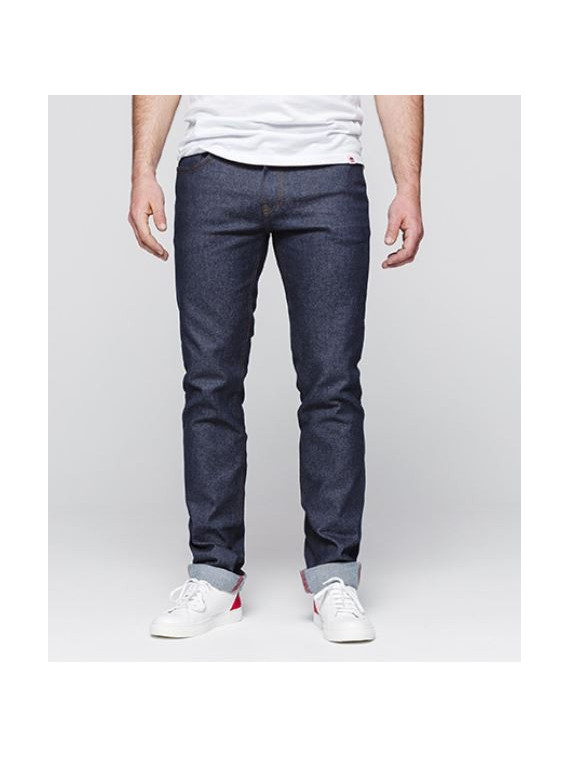 Jeans homme ajusté super denim flex indigo