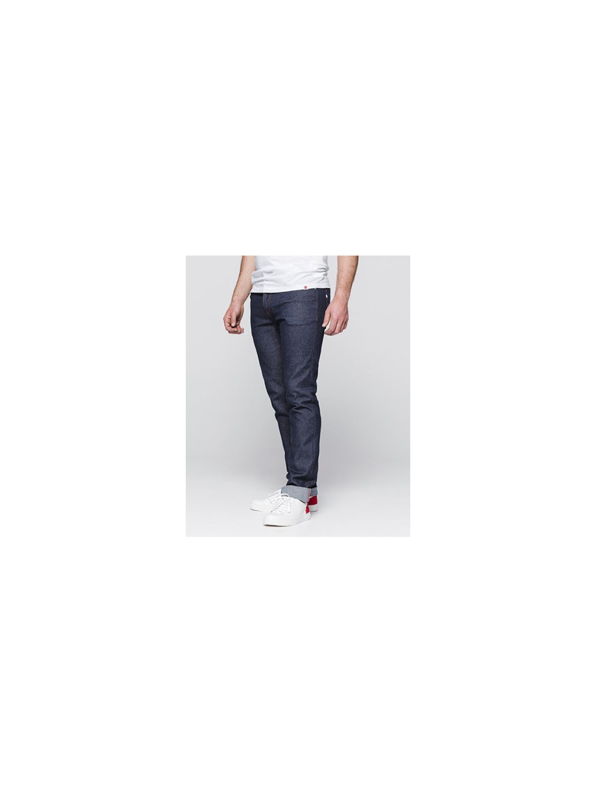 Jeans homme ajusté super denim flex indigo