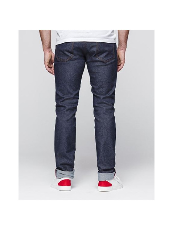 Jeans homme ajusté super denim flex indigo