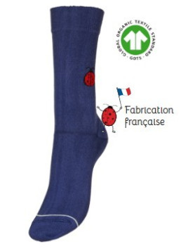 Chaussettes Françaises "Coccibio" en Coton Bio - Coccinelle...
